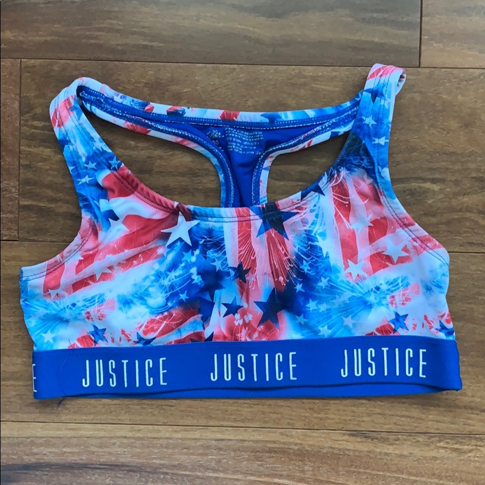 4th of July sports bra
